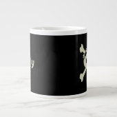 Drapeau Pirate mignon Grosse Mug Café (Devant)