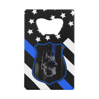Drapeau Police Dog Bottle Ouvrir