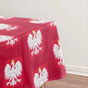 Drapeau polonais Aigle et nappe à manger polonais