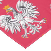 Drapeau polonais Aigle & Pologne table nappe (Angle)