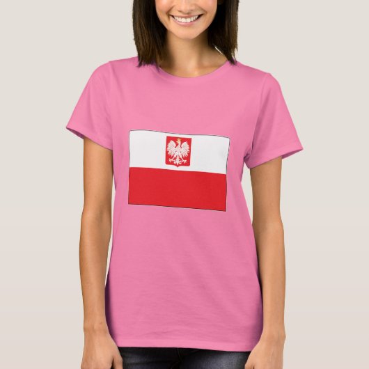 Drapeau polonais Dames T-shirt (Devant)