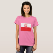 Drapeau polonais Dames T-shirt (Devant entier)