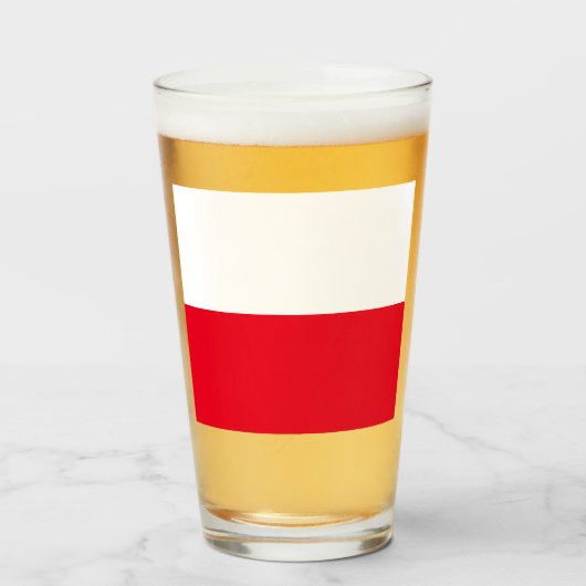 Drapeau polonais Verre à boire (Devant (rempli))