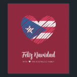 Drapeau porto-ricain Coquito<br><div class="desc">Célébrez les fêtes avec un étiquette coquito au coeur du drapeau Porto Rico. Feliz Navidad ! !</div>