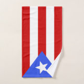 Drapeau Porto Rico (Serviette à main)