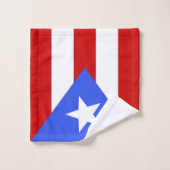 Drapeau Porto Rico (Gant de toilette)