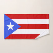 Drapeau Porto Rico (Serviette à main)