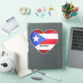 Drapeau Porto Rico Coeur autocollant (Couverture iPad)