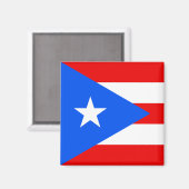 Drapeau Porto Rico Magnet (Recto/Verso)