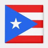 Drapeau Porto Rico Magnet (Devant)