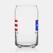 Drapeau Porto Rico personnalisées en verre (Gauche)