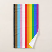 DRAPEAU PRIDE LGBTQ+ INCLUSIF (Serviette à main)