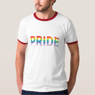 Drapeau PRIDE Rainbow LGBTQIA, T-shirt Cool Ringer