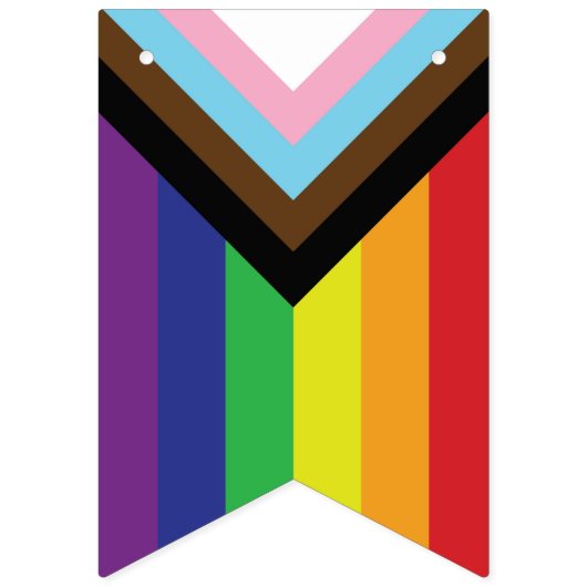 Drapeau progressiste LGBTQIA (Deuxième drapeau)