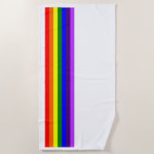 Drapeau Rainbow LGBTQ+ élégant serviette de plage  (Devant)