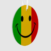 Drapeau Rasta Émoji Sourire Rayures Reggae (devant)