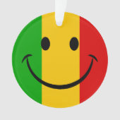 Drapeau Rasta Émoji Sourire Rayures Reggae (devant)