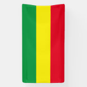 Drapeau Rastafari bannière personnalisée (Verticale)