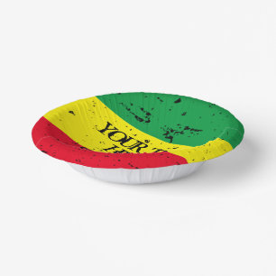 Drapeau Rastafari reggae thème personnalisé bols e