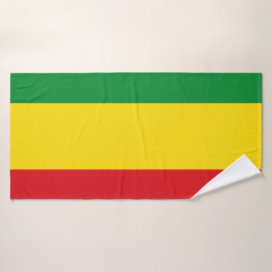 Drapeau rastafarien Rasta Ethiopie (Serviette de bain)