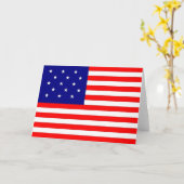 Drapeau rayé 15 étoiles/15 - Carte (Fleur jaune)