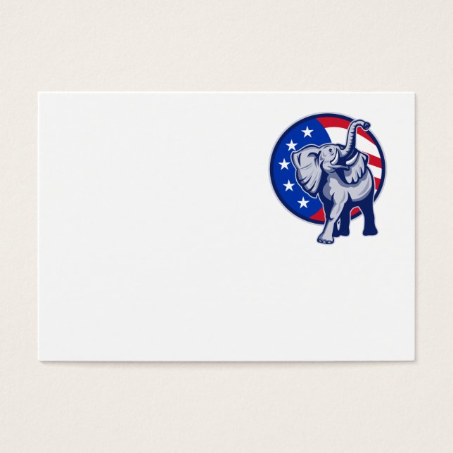 Drapeau républicain Eléphant Mascot USA (Devant)