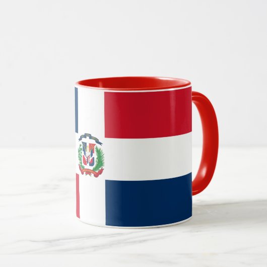 Drapeau République Dominicaine Mug (Devant droit)