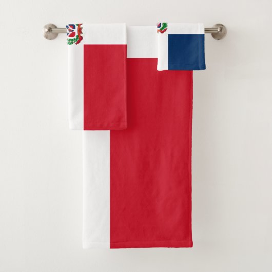 Drapeau République Dominicaine Serviette (En situation)