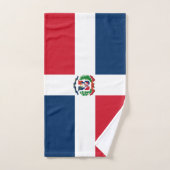 Drapeau République Dominicaine Serviette (Serviette à main)