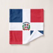 Drapeau République Dominicaine Serviette (Gant de toilette)