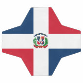 Drapeau République Dominicaine Soccer Ball (Plat)