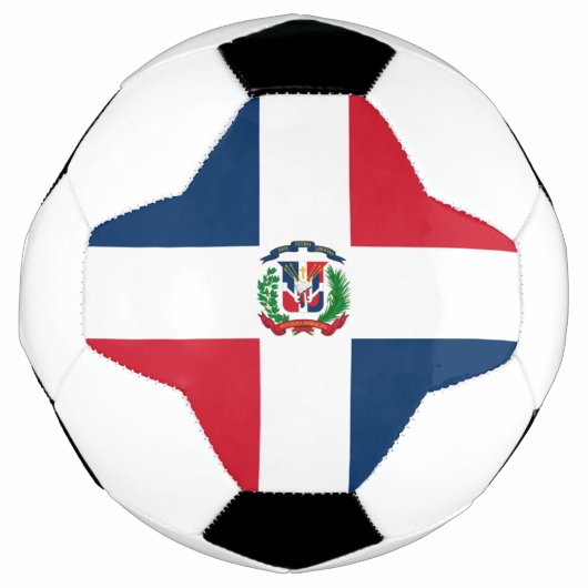 Drapeau République Dominicaine Soccer Ball (Devant)