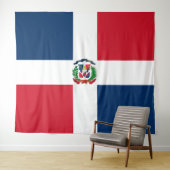 Drapeau République Dominicaine Tapisserie (En situation (horizontale))