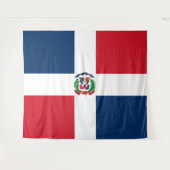 Drapeau République Dominicaine Tapisserie (Devant (Horizontal))