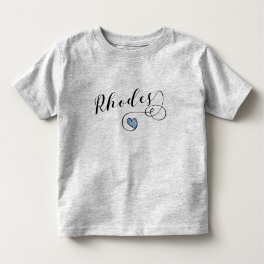 Drapeau Rhodes En Coeur, T-shirt Grèce (Devant)