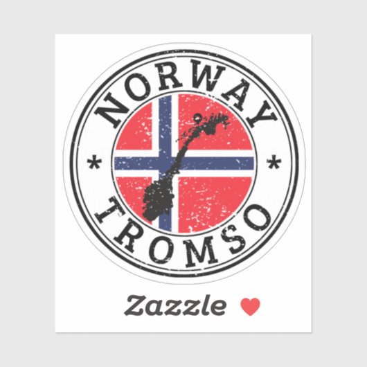 Drapeau Rond Sticker Norvège Pour Portable Book... (Feuille)
