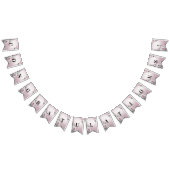 Drapeau rose blanc floral (Tout)