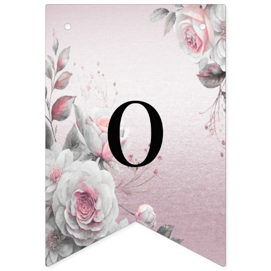 Drapeau rose blanc floral (Deuxième drapeau)