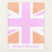 Drapeau rose et orange du Royaume-Uni / Union Jack (Devant)