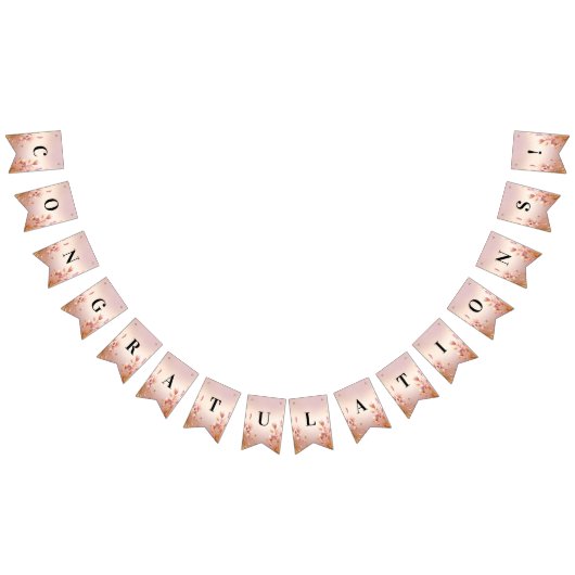 Drapeau rose Golden Feuille Floral Bunal (Tout)