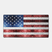 Drapeau rouge blanc brillant parties scintillant A (Recto)