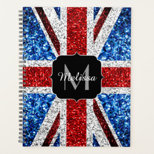 Drapeau rouge bleu blanc brillant parties scintill