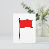 Drapeau rouge : cartes postales (Debout devant)