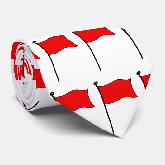 Drapeau rouge : cravates (Roulé)