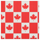 Drapeau rouge Feuille d'érable - Tissu personnalis (Échantillon)