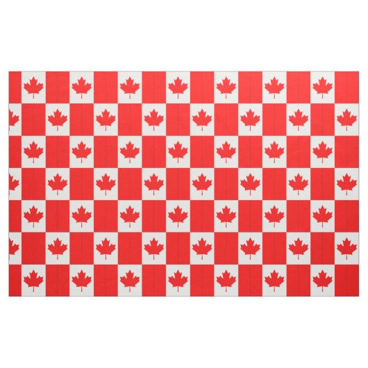 Drapeau rouge Feuille d'érable - Tissu personnalis (Fat Quarter)