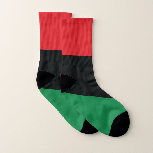 Drapeau rouge, noir et vert (Paire)