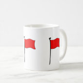Drapeau rouge : tasses (Devant droit)