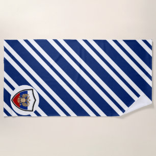 Drapeau russe armes serviette de plage