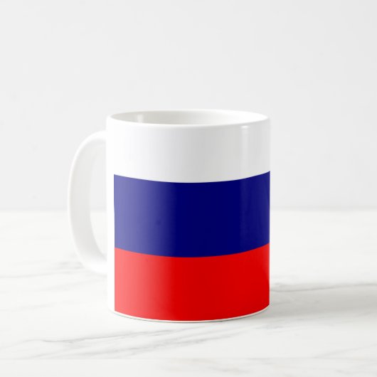 Drapeau russe café Mug 1 (Devant gauche)